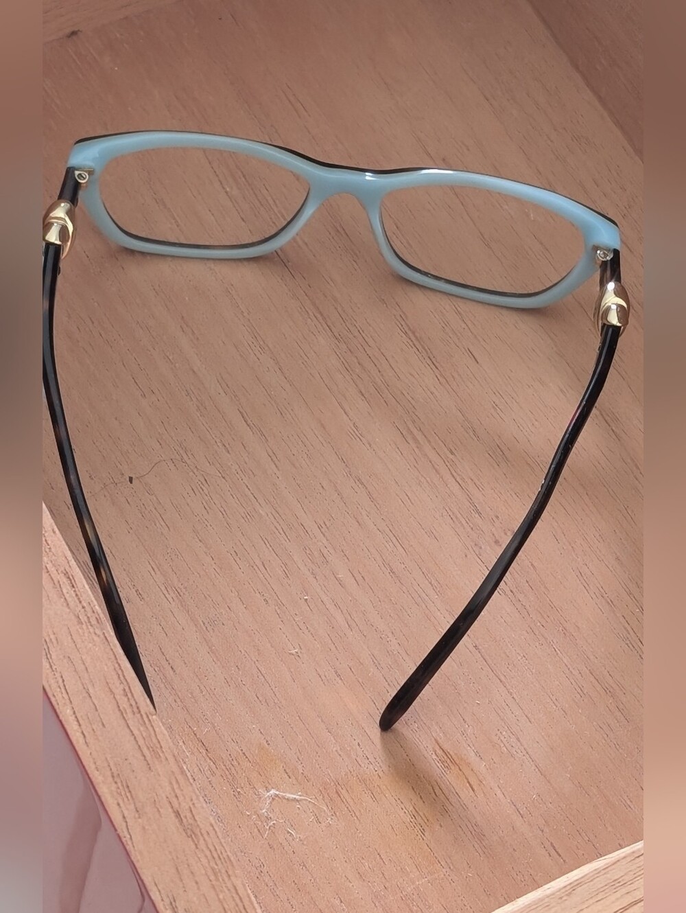 Tiffany & Co. Women's Dark Havana/Tiffany Blue and Gold Eyewear TF 2074 8 - Picture 5 of 14